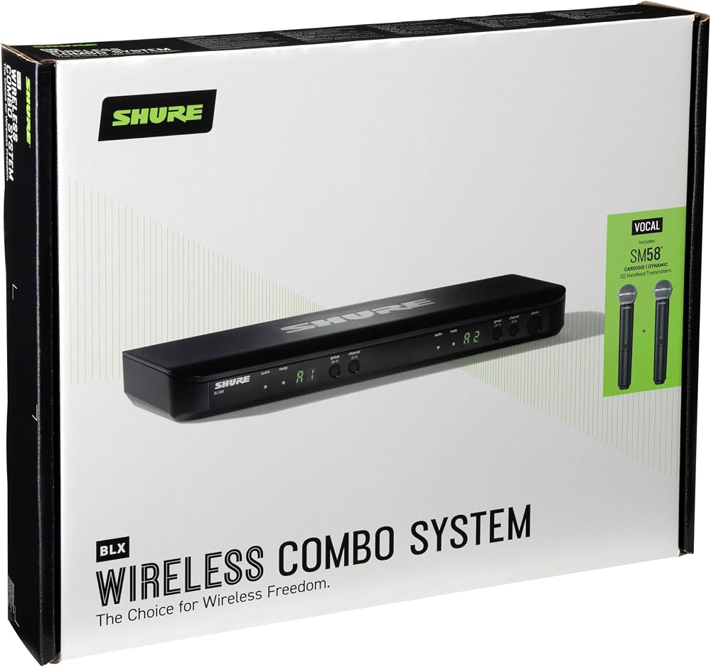 5.	Shure wireless microphone sm58 vocal one channel